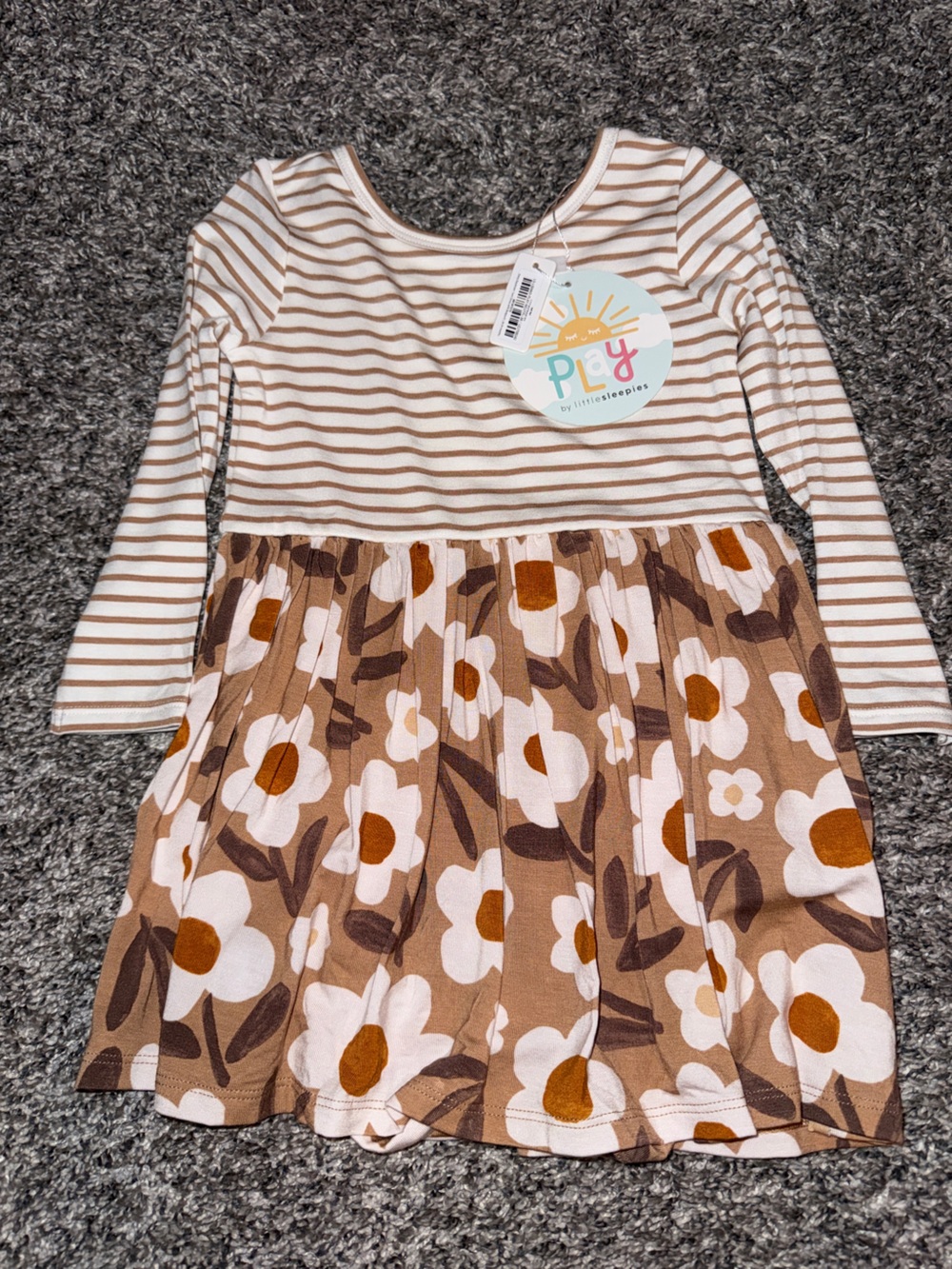 Little Sleepies Daisy Daydream Twirl Dress with Bodysuit NWT